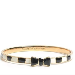 Kate Spade b&w bangle with bow detail